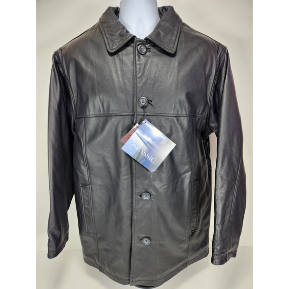 North End Other - NWT North End Classic‎ Men's M Black Leather Jacket w/  Ezem™ System